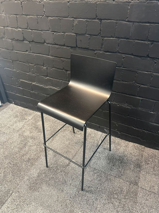 Barhocker Schwarz mit Holz