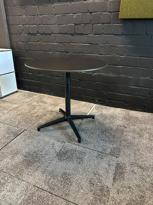 Bistro Tisch Schwarz, Ø 80 cm