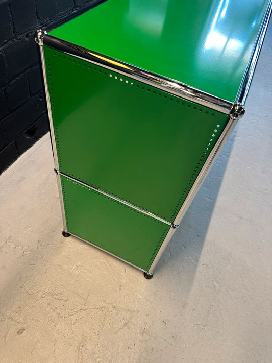 Sideboard Grün, 2 offene Fächer, 77×72 cm