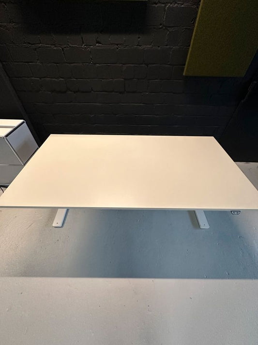 E-Schreibtisch, 180×90 cm, Weiß