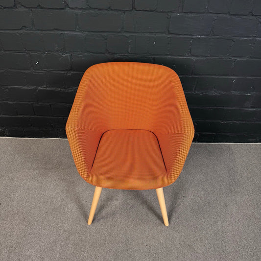 Torasen (The Senator Group) CLR60 Schalenstuhl – Eleganter Polsterstuhl mit Holzgestell