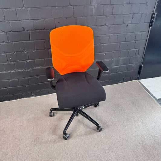 Wilkhahn IN 184/7 Trimension Bürostuhl | Orange/Schwarz | ergonomisch