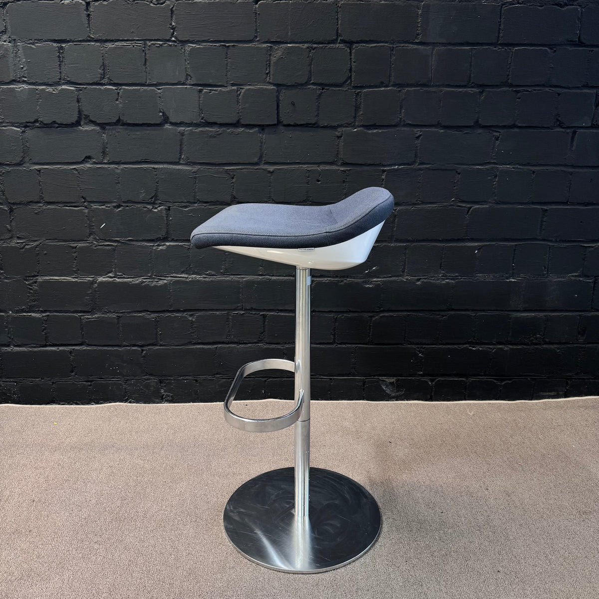 Walter Knoll Barhocker, Blau/Grau-Blau, 45 × 45 × 75 cm