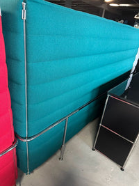 Vitra Alcove 3-Sitzer Highback Sofa Chrom