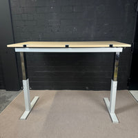 Steelcase Schreibtisch höhenverstellbar 160x80 cm | Gasdruckfeder | Ahorn