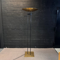 Postmoderner Messing-Deckenfluter (Messing / Schwarz)