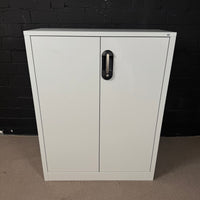 DENIOS C+P Flügeltürenschrank Acurado, als Beistellschrank, 120 x 50 x 100 cm, lichtgrau
