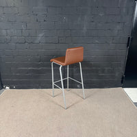 Steelcase Barhocker – Gepolsterter Objekt-Hocker in braun