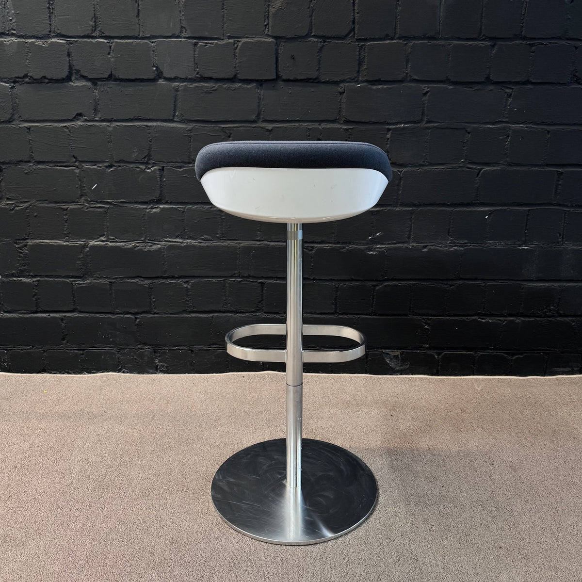 Walter Knoll Barhocker, Blau/Grau-Blau, 45 × 45 × 75 cm