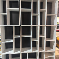 Modulares Design-Regalsystem Weiß – 15 Elemente – Flexibel kombinierbar – Raumteiler & Büroregal