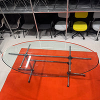 USM Haller Konferenztisch - Transparentes Glas