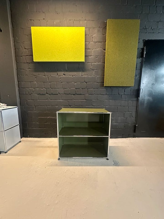Sideboard Olivgrün, 2 offene Fächer