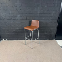 Steelcase Barhocker – Gepolsterter Objekt-Hocker in braun