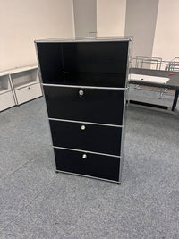 Highboard Graphitschwarz, 75×142 cm, neue Generation