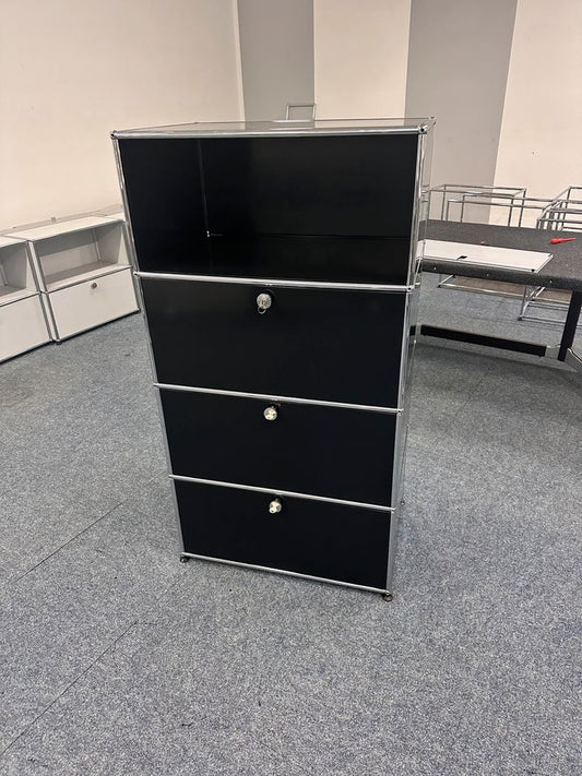 Highboard Graphitschwarz, 75×142 cm, neue Generation