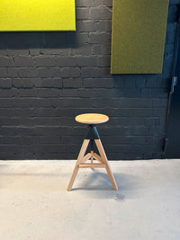 Barhocker höhenverstellbar Holz/Metall