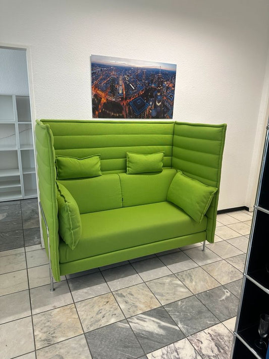 Vitra Alcove Highback Sofa 2-Sitzer Grün