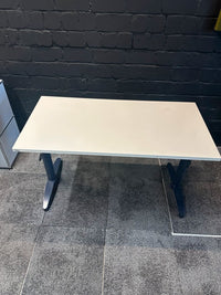Schreibtisch höhenverstellbar, 120×60 cm, Weiß