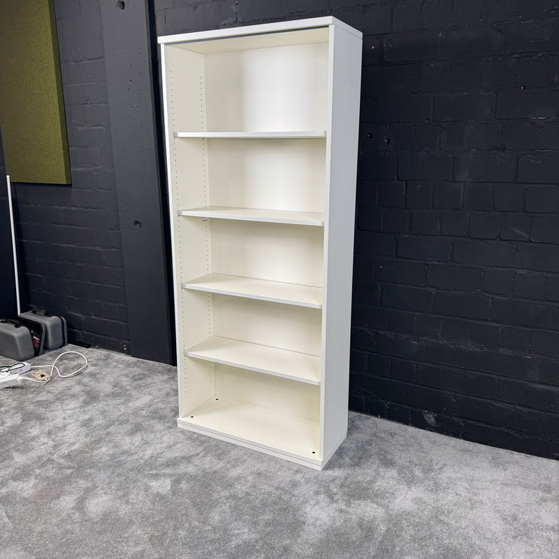 Weißes Büroregal / Aktenregal – 5 Ordnerhöhen – 183 × 80 × 30 cm