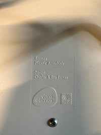Eames Plastic Armchair DAR mit grünem Sitzkissen