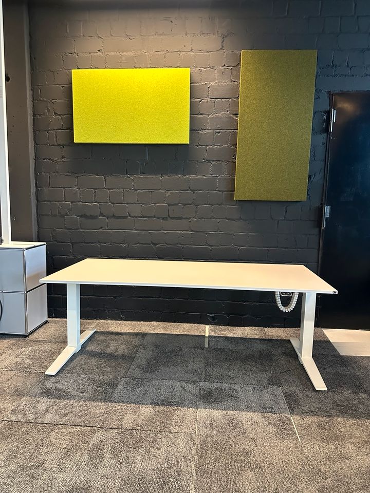 TALO.S E-Schreibtisch, 180×80 cm, Weiß