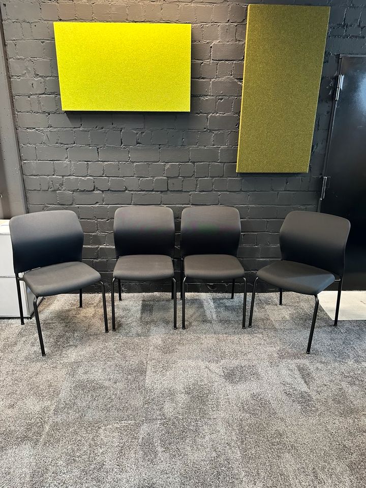 Stuhl Schwarz ohne Armlehnen