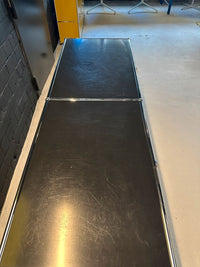 Sideboard Schwarz, 4 Klapptüren, 152×92 cm