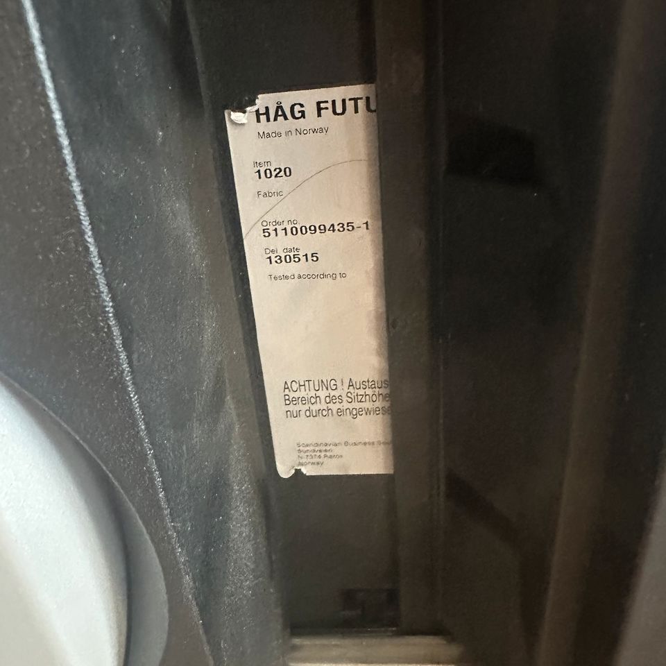 HÅG Futu 1020 Bürostuhl, ergonomisch, Armlehnen