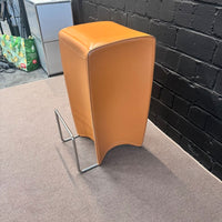 La Palma Bongo Barhocker, Leder Cognac/Orange