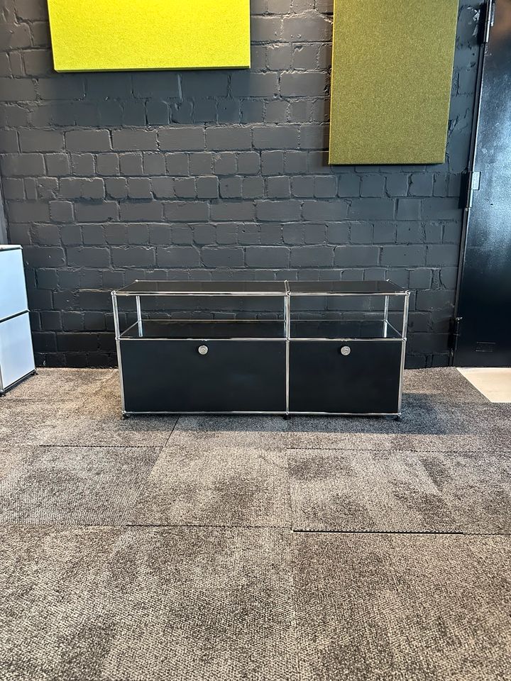Sideboard Schwarz, 127×59 cm