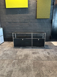 Sideboard Schwarz, 127×59 cm