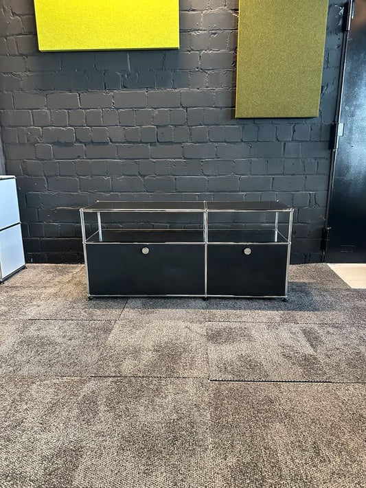 Sideboard Schwarz, 127×59 cm