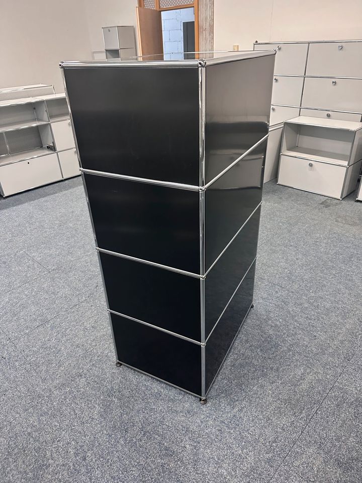 Highboard Graphitschwarz, 75×142 cm, neue Generation
