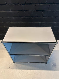 Sideboard Mattsilber, 2 offene Fächer