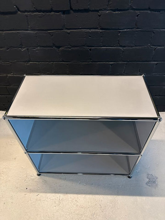 Sideboard Mattsilber, 2 offene Fächer