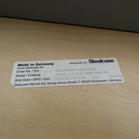 Steelcase Schreibtisch höhenverstellbar 160x80 cm | Gasdruckfeder | Ahorn