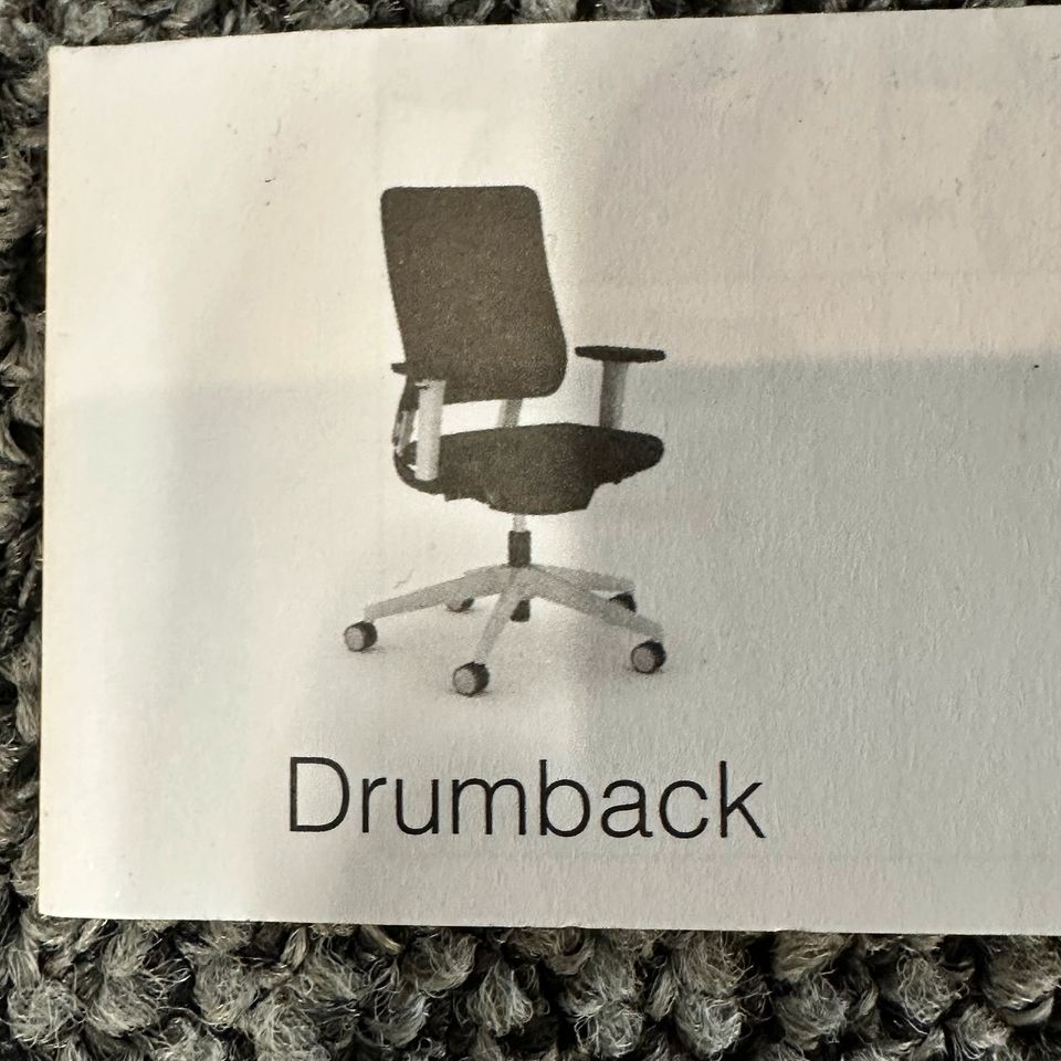 Drumback Bürostuhl Dunkelgrau