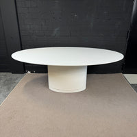 Arco Konferenztisch oval – 210 × 128 cm – Weiß – Design Besprechungstisch