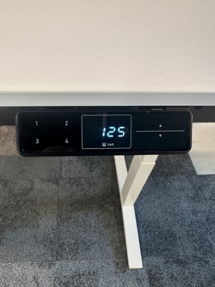 E-Tisch, 160×80 cm, Weiß