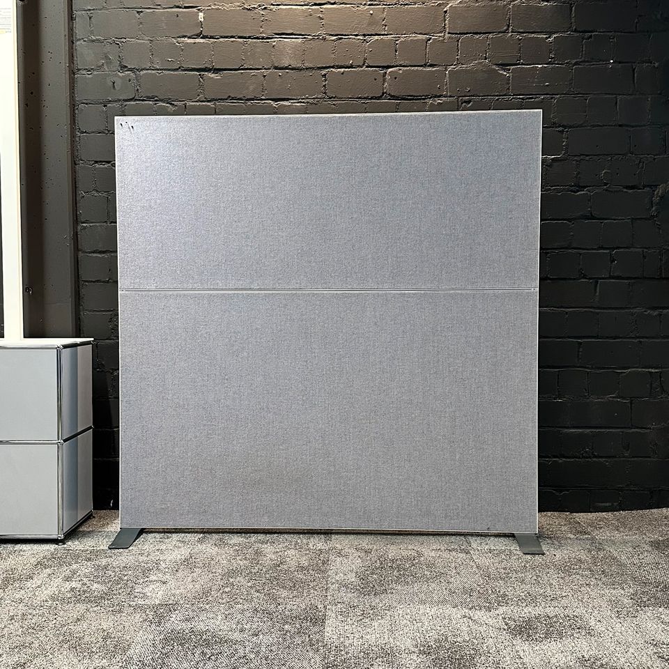 Filz-Pinnwand / Trennwand Grau, 160×160 cm