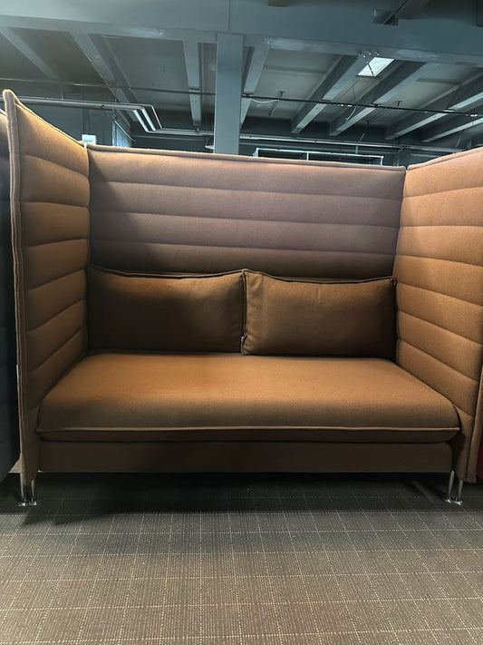 Vitra Alcove Highback 2-Sitzer Sofa Braun