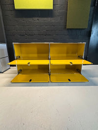 Sideboard Gelb, 4 Klapptüren, 152×72 cm