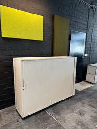 Rolladenschrank Weiß, 160×120 cm, 3 OH