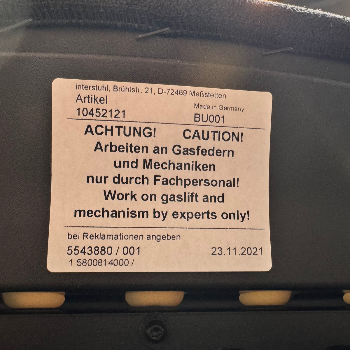 Interstuhl Counter-Drehstuhl