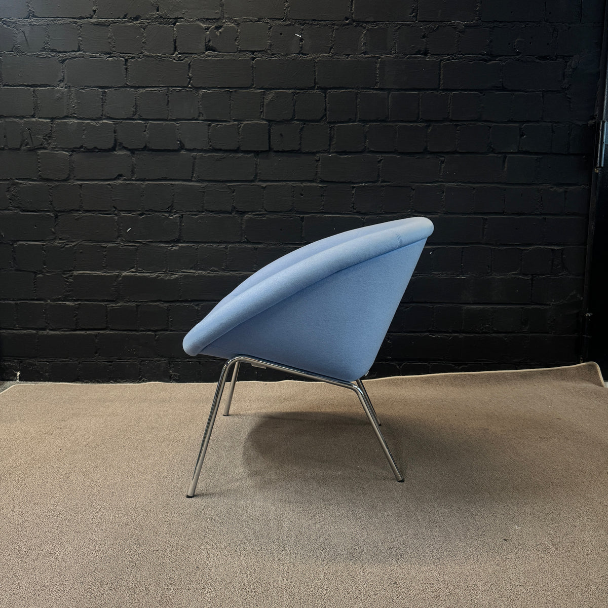 Walter Knoll FK 86 Lounge Sessel (Hellblau / Chrom)