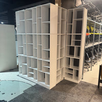 Modulares Design-Regalsystem Weiß – 15 Elemente – Flexibel kombinierbar – Raumteiler & Büroregal