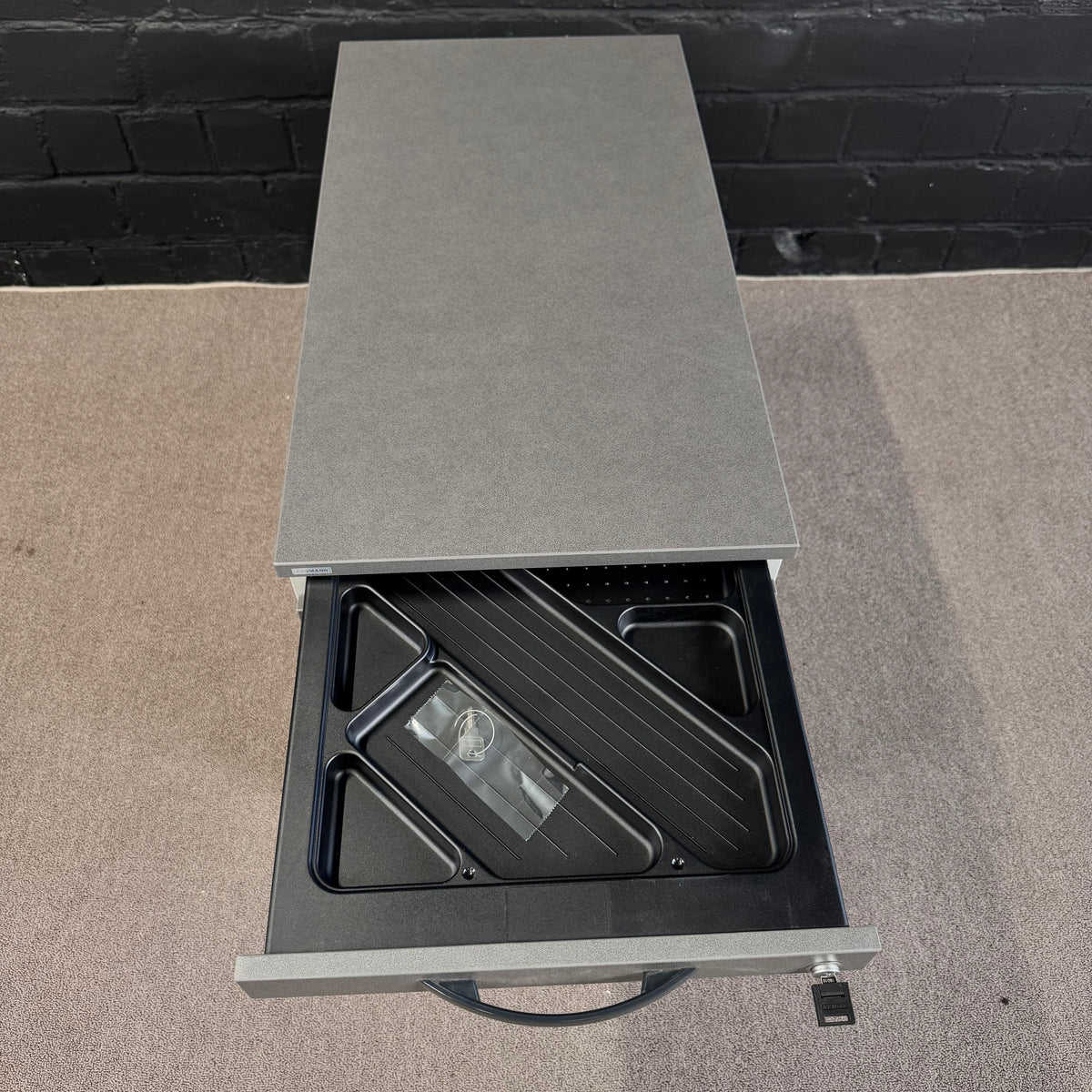 Assmann Rollcontainer – Abschließbarer Büro-Container in Grau