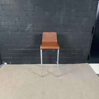 Steelcase Barhocker – Gepolsterter Objekt-Hocker in braun