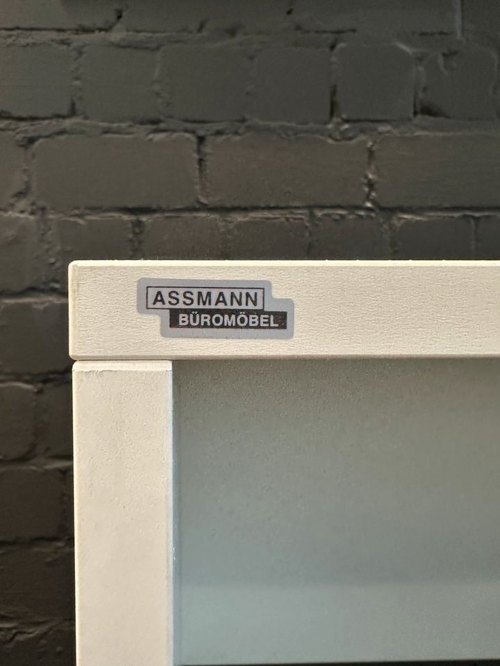 Sideboard Querrollladen Weiß, 120×112 cm, 3 OH
