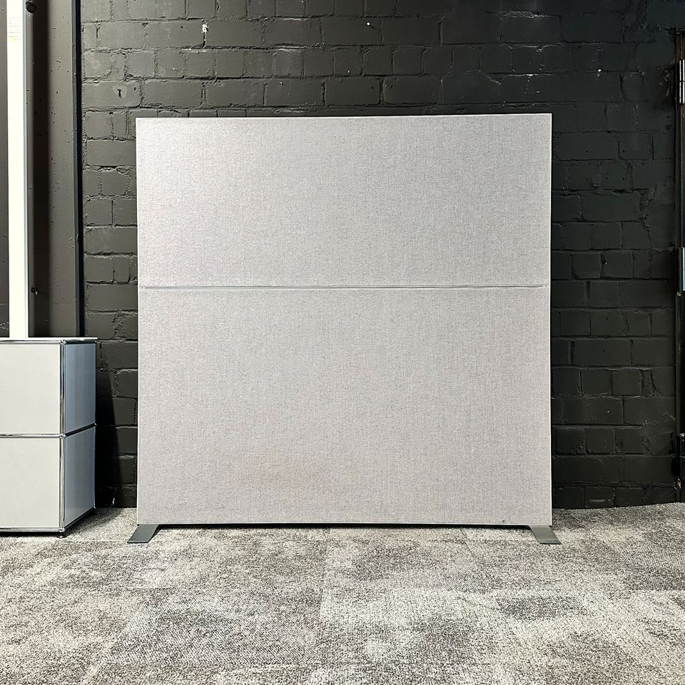 Filz-Pinnwand / Trennwand Grau, 160×160 cm